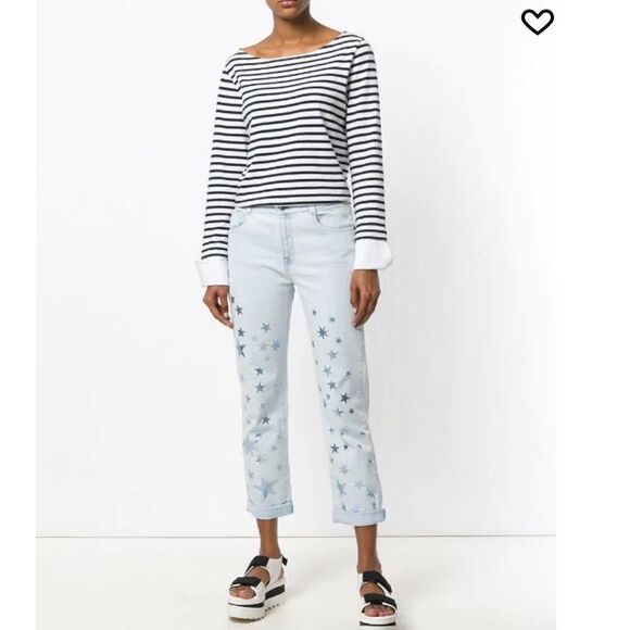 Stella McCartney Stars Straight Kick Jeans